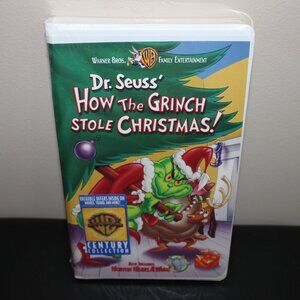 3/$55❤️Dr. Seuss' How The Grinch Stole Christmas! 1999 clamshell VHS animation